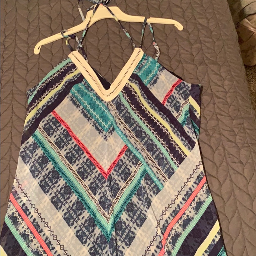 Strappy multi-colored dress